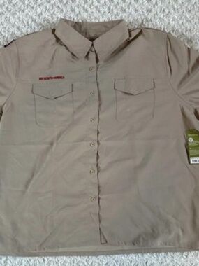 New 2011 BSA Back Vented Women Size 4X Boy Scout Uniform LS Shirt Soft Polyest